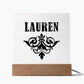 Lauren v01 - Square Acrylic Plaque