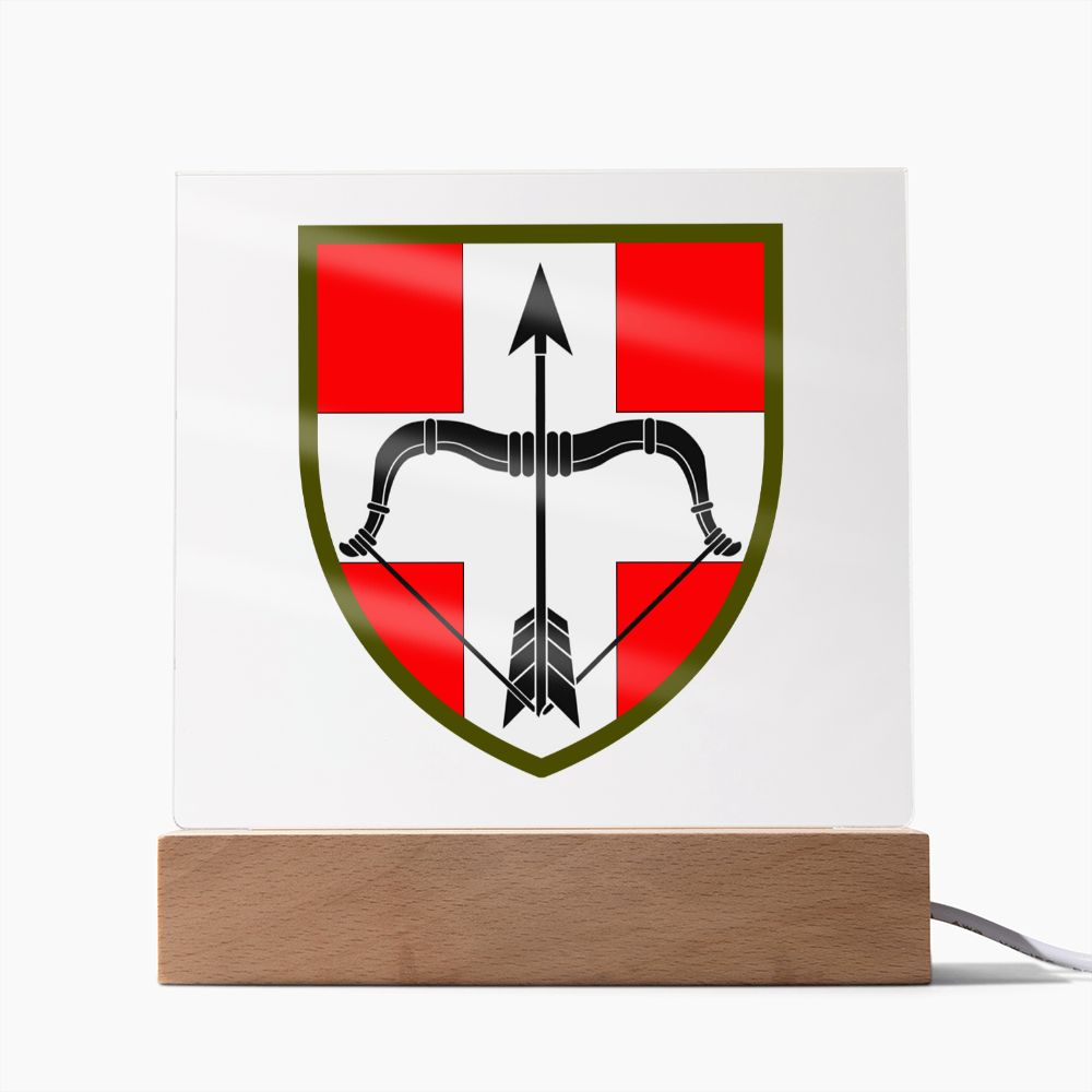 39th Air Defence Missile Regiment (Ukraine) - Square Acrylic Plaque