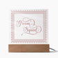 Groom Squad (Rose) - Square Acrylic Plaque