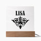 Lisa v01 - Square Acrylic Plaque