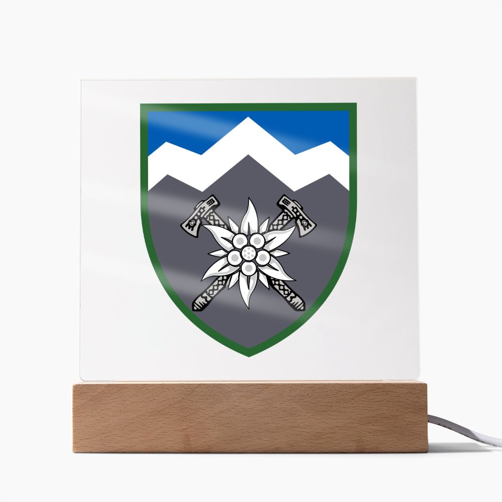 10th Mountain Assault Brigade (Ukraine) - Square Acrylic Plaque