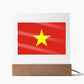 Vietnamese Flag - Square Acrylic Plaque