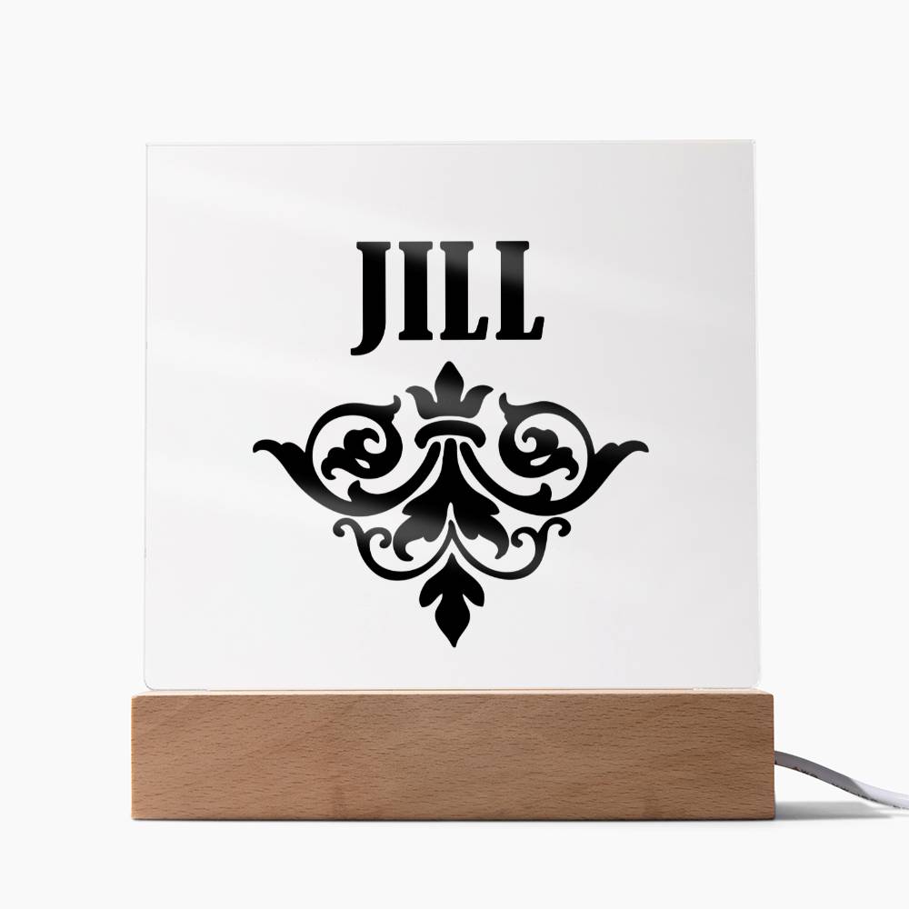 Jill v01 - Square Acrylic Plaque