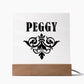 Peggy v01 - Square Acrylic Plaque
