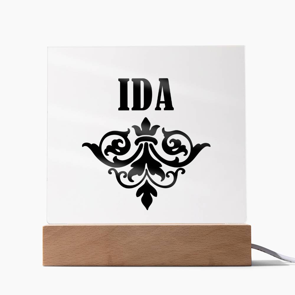 Ida v01 - Square Acrylic Plaque