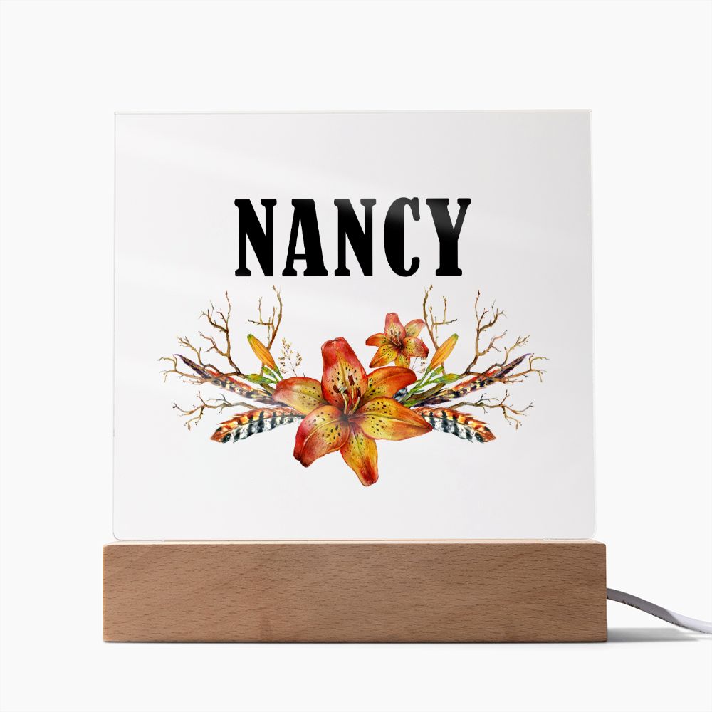 Nancy v3 - Square Acrylic Plaque