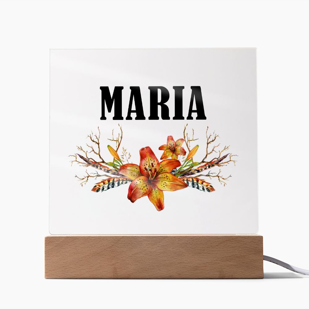 Maria v3 - Square Acrylic Plaque