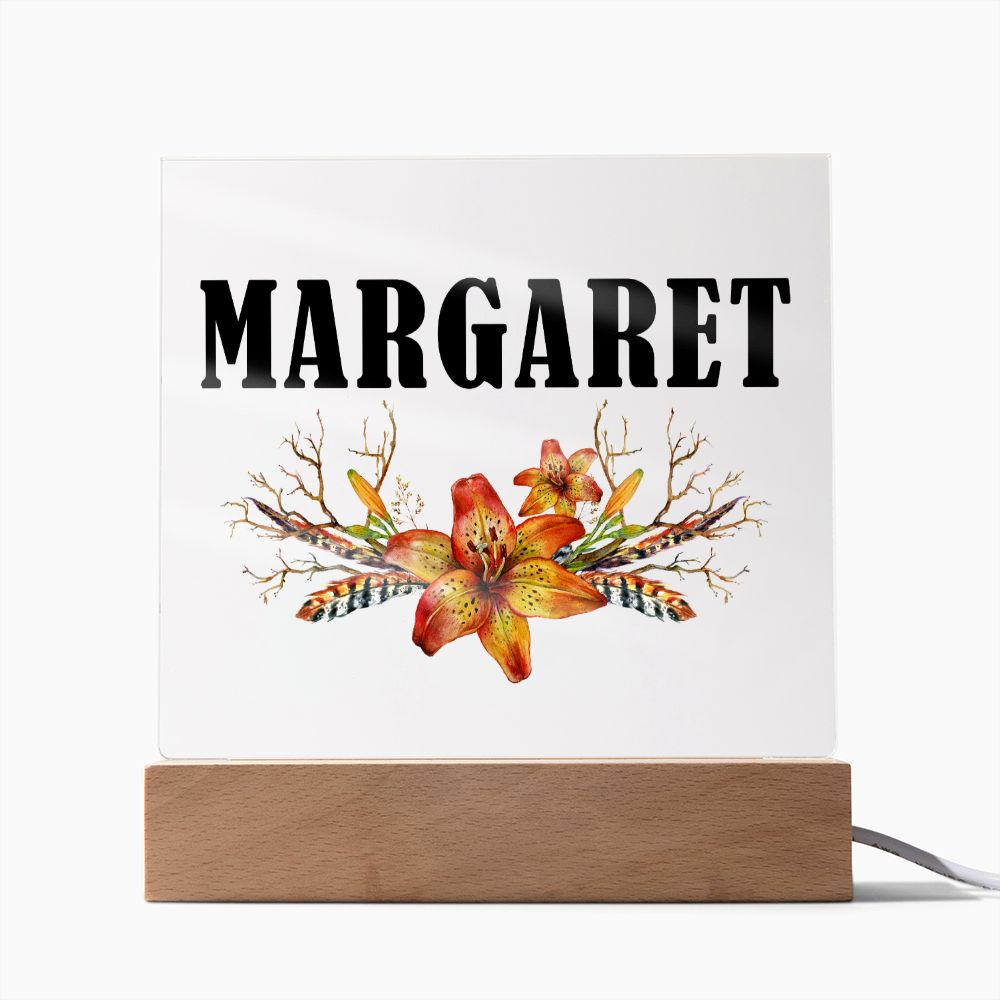 Margaret v3 - Square Acrylic Plaque