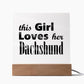Dachshund - Square Acrylic Plaque