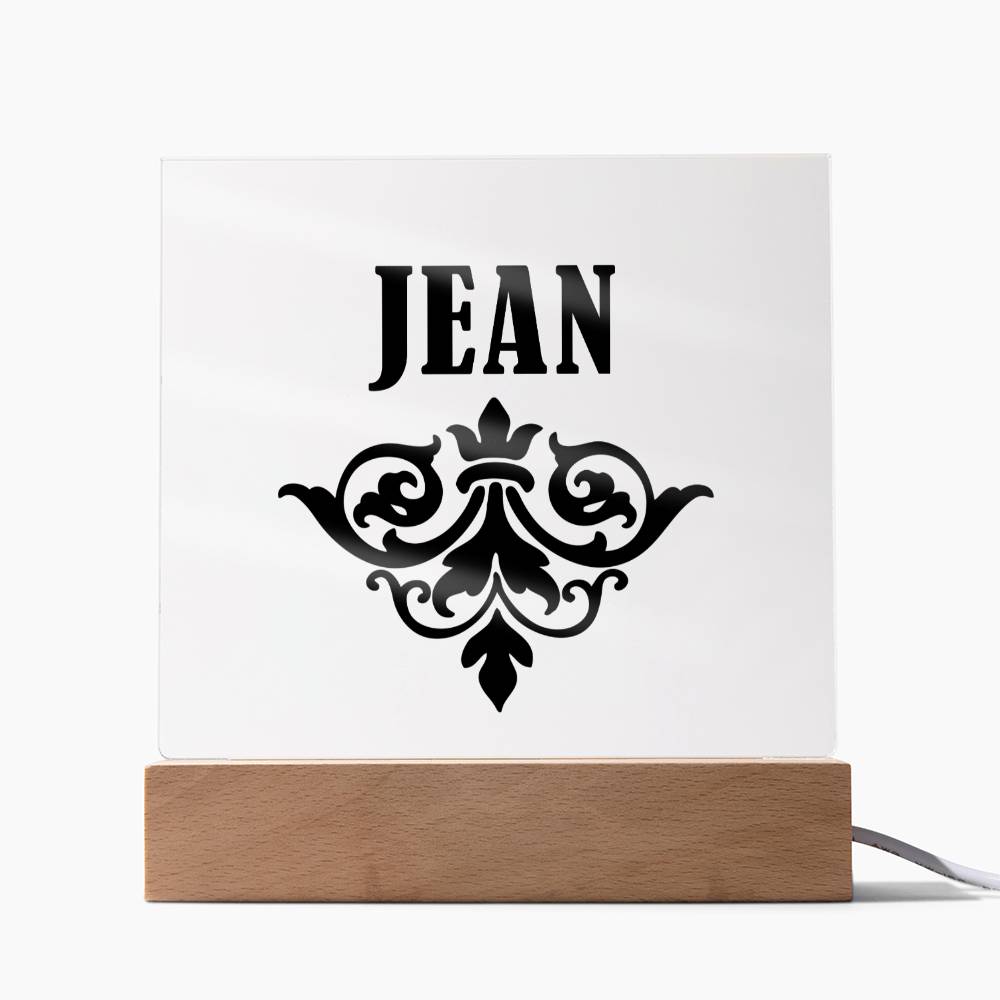 Jean v01 - Square Acrylic Plaque
