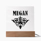 Megan v01 - Square Acrylic Plaque