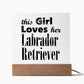 Labrador Retriever - Square Acrylic Plaque