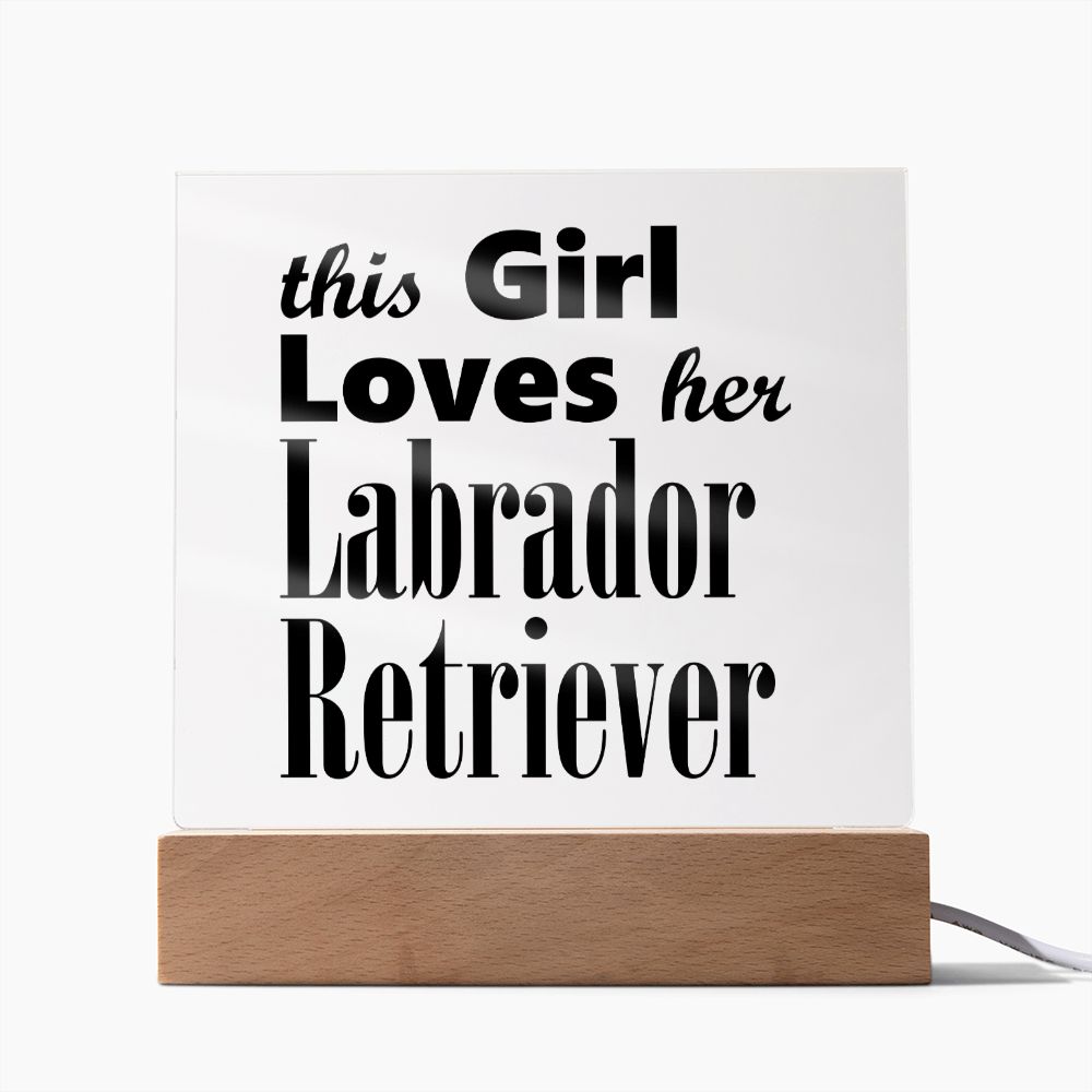 Labrador Retriever - Square Acrylic Plaque