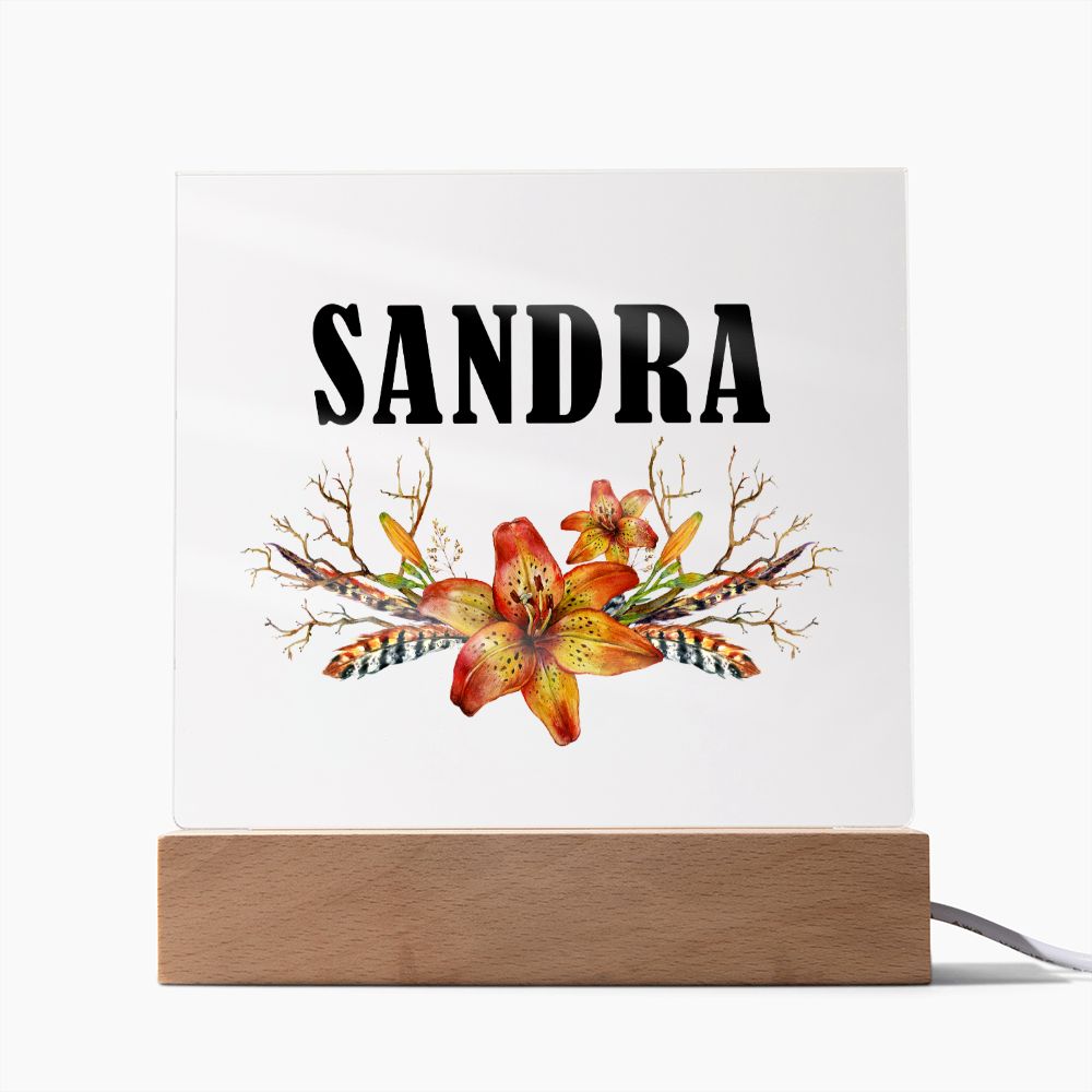 Sandra v3 - Square Acrylic Plaque