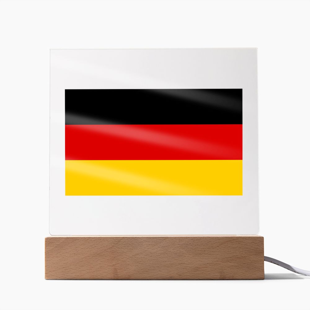 German Flag - Square Acrylic Plaque