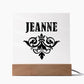 Jeanne v01 - Square Acrylic Plaque