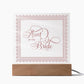 Aunt of the Bride (Rose) - Square Acrylic Plaque