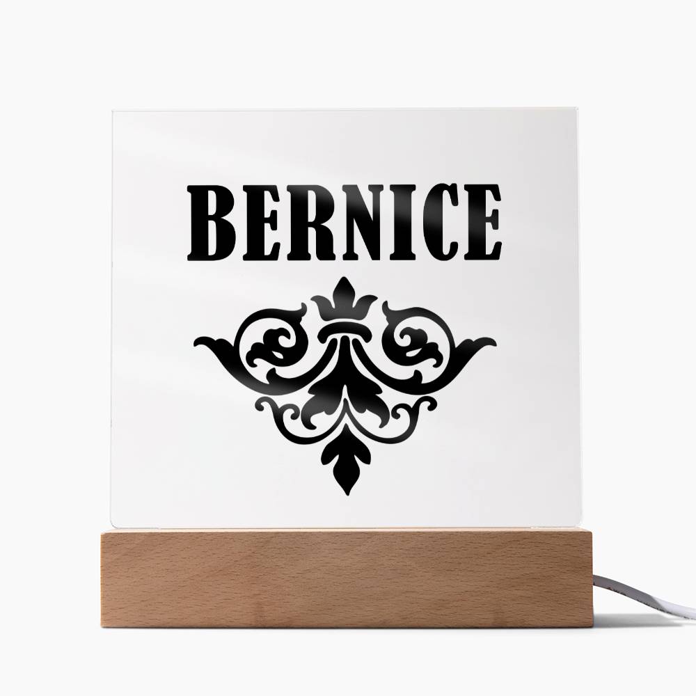 Bernice v01 - Square Acrylic Plaque