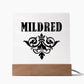 Mildred v01 - Square Acrylic Plaque
