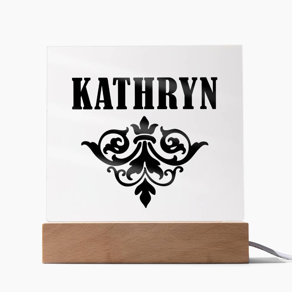 Kathryn v01 - Square Acrylic Plaque