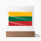 Lithuanian Flag - Square Acrylic Plaque