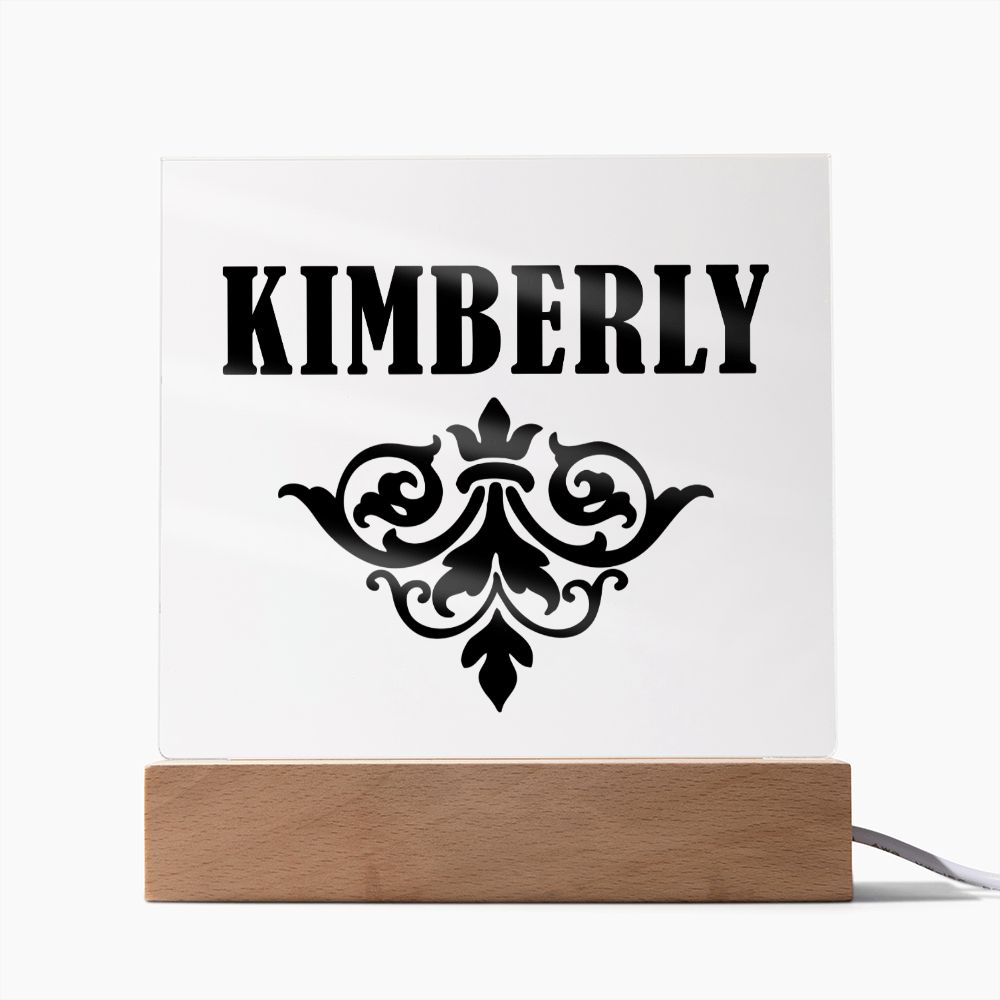 Kimberly v01 - Square Acrylic Plaque