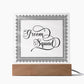 Groom Squad (Black) - Square Acrylic Plaque