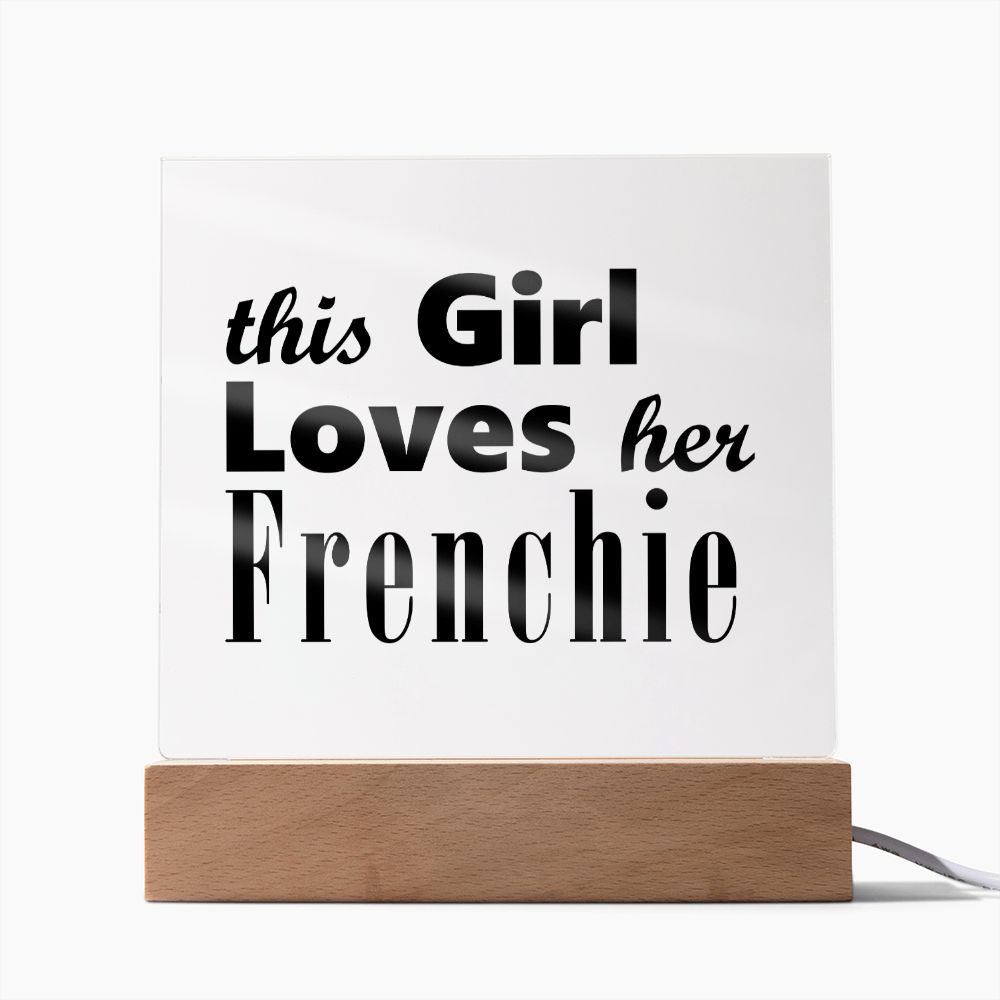 Frenchie - Square Acrylic Plaque