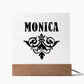 Monica v01 - Square Acrylic Plaque