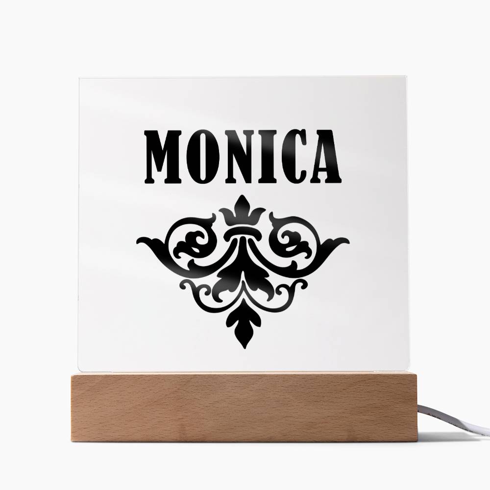 Monica v01 - Square Acrylic Plaque