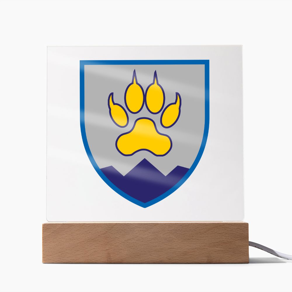 15th Mountain Assault Battalion (Ukraine) - Square Acrylic Plaque