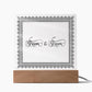 Groom & Groom (Black) - Square Acrylic Plaque