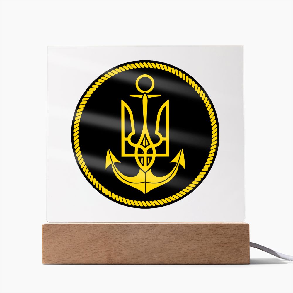 Navy (Ukraine) - Square Acrylic Plaque