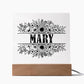 Mary v2 - Square Acrylic Plaque