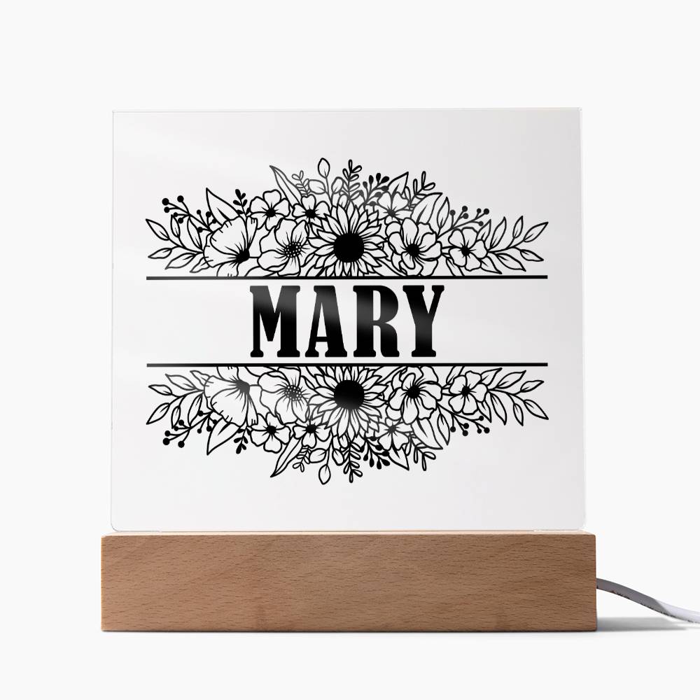 Mary v2 - Square Acrylic Plaque