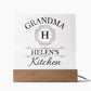 Grandma Helen's Kitchen - Square Acrylic Plaque
