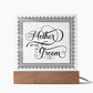 Mother of the Groom (Black) - Square Acrylic Plaque