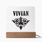 Vivian v01 - Square Acrylic Plaque