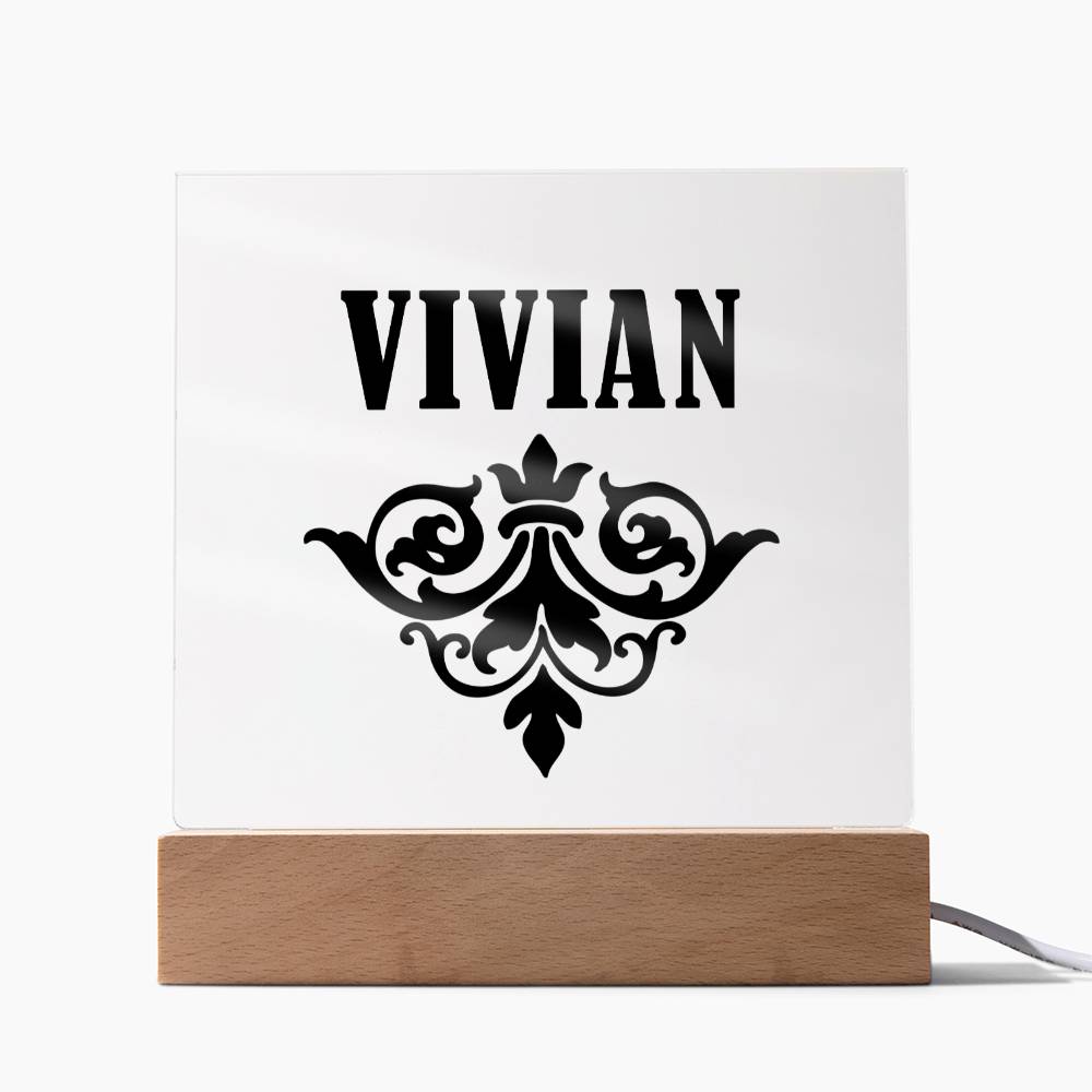 Vivian v01 - Square Acrylic Plaque