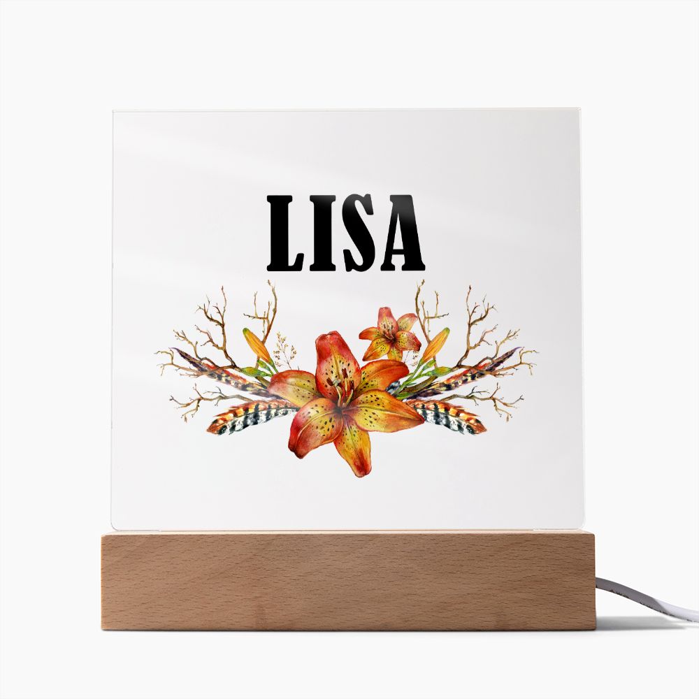 Lisa v3 - Square Acrylic Plaque