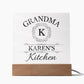 Grandma Karen's Kitchen - Square Acrylic Plaque