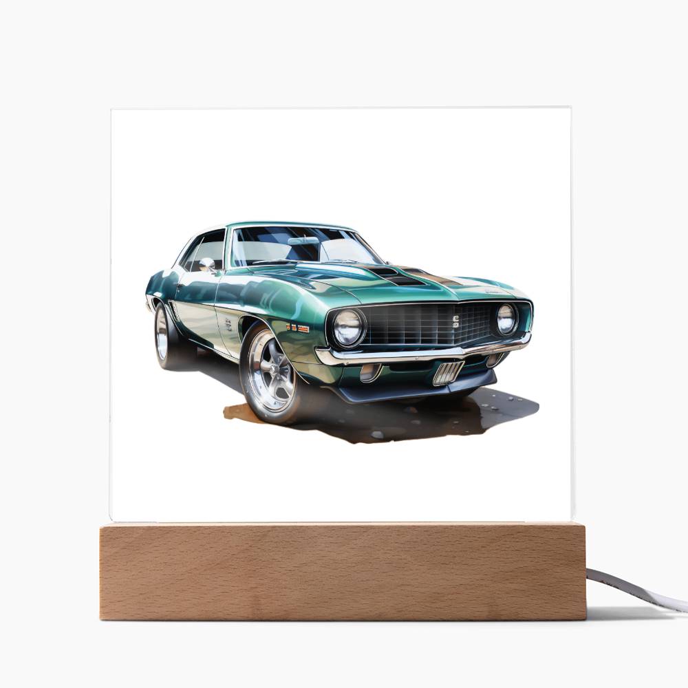 Muscle Car 09 - Square Acrylic Plaque