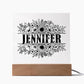 Jennifer v2 - Square Acrylic Plaque