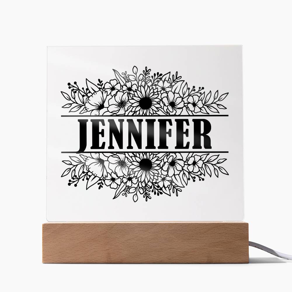 Jennifer v2 - Square Acrylic Plaque