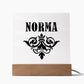 Norma v01 - Square Acrylic Plaque