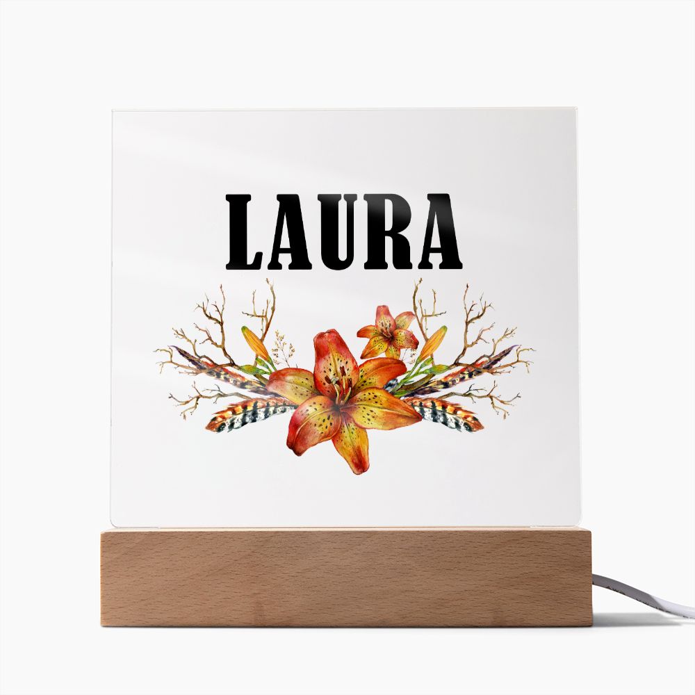 Laura v3 - Square Acrylic Plaque