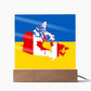 Ukrainian-Canadian - Square Acrylic Plaque