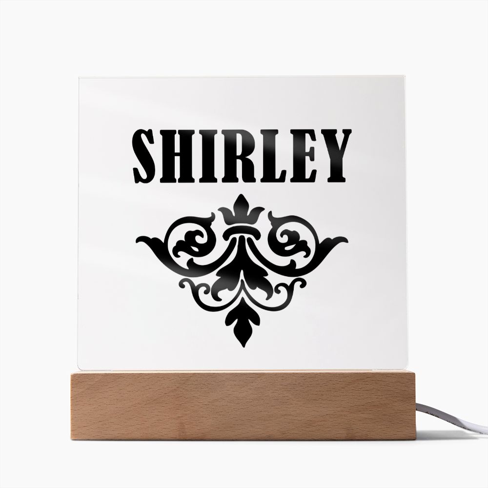 Shirley v01 - Square Acrylic Plaque