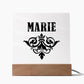 Marie v01 - Square Acrylic Plaque