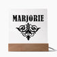Marjorie v01 - Square Acrylic Plaque